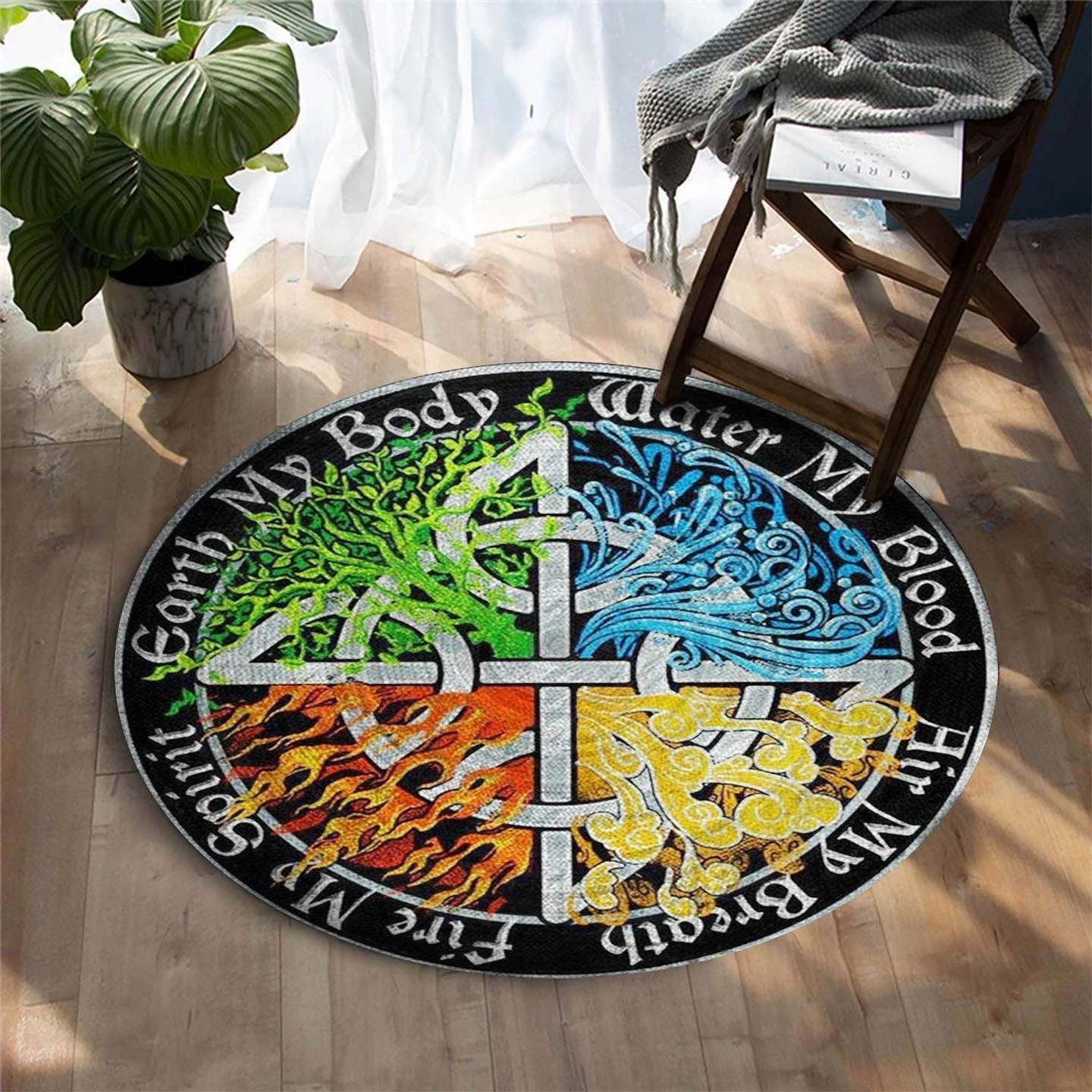 Celtic Tree Of Life Round Carpet