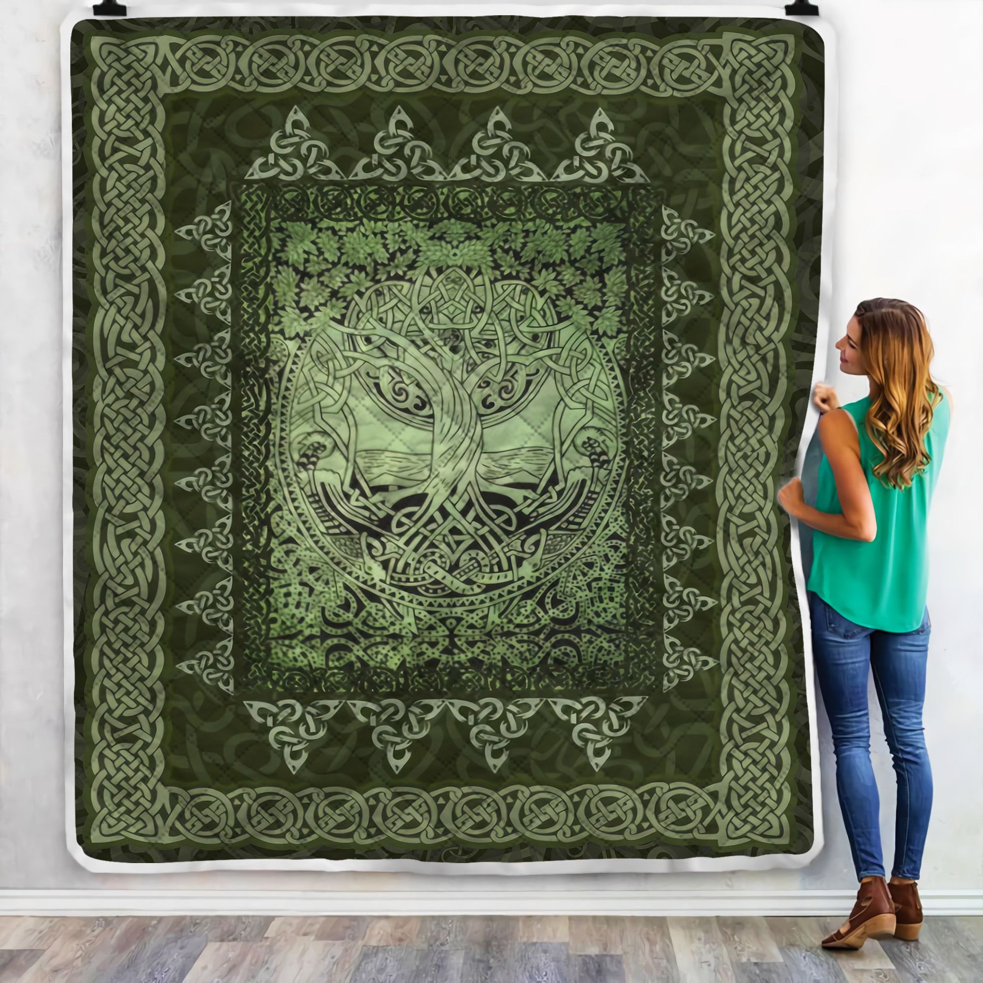 Celtic Tree Of Life Fleece Blanket