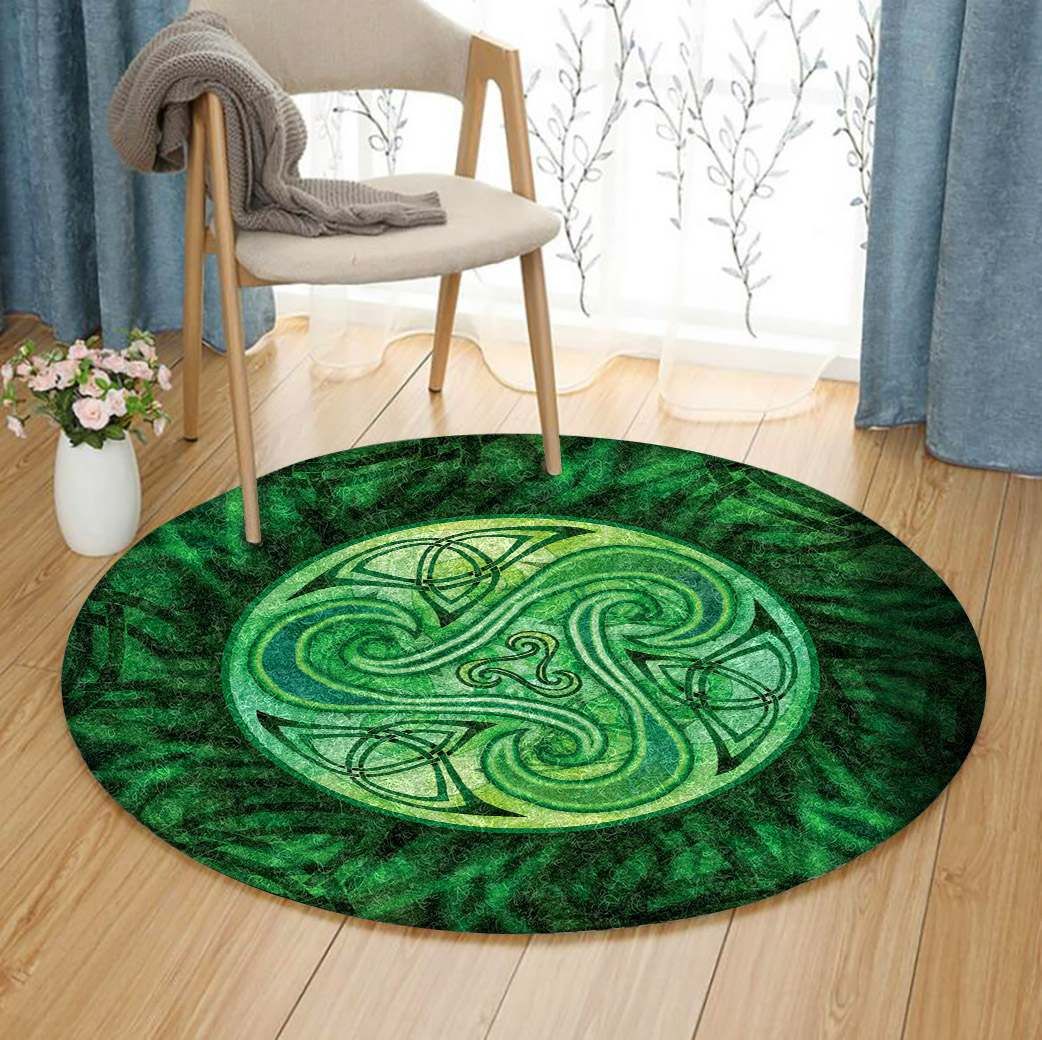 Celtic Triskele Round Carpet