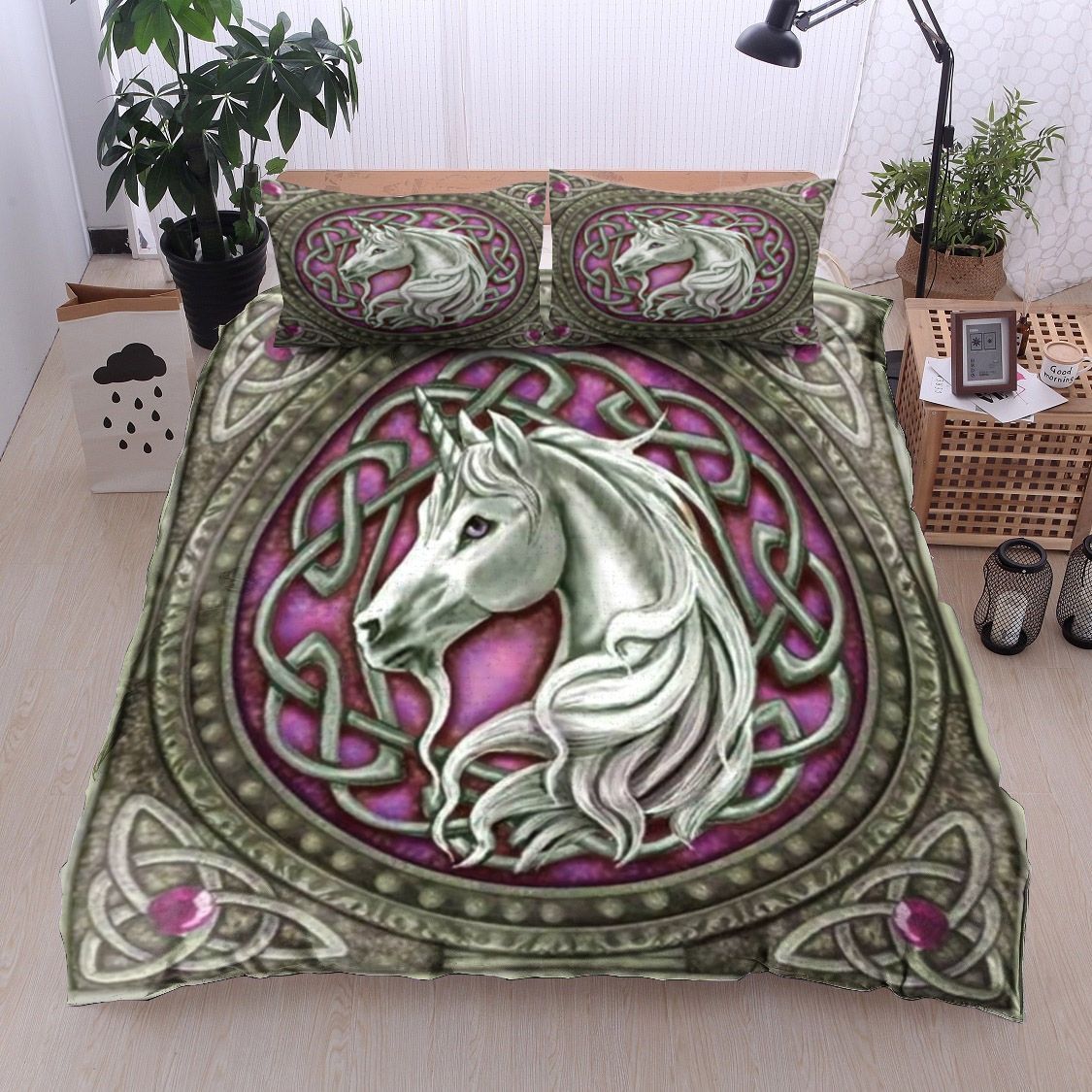 Celtic Unicorn Bedding Set
