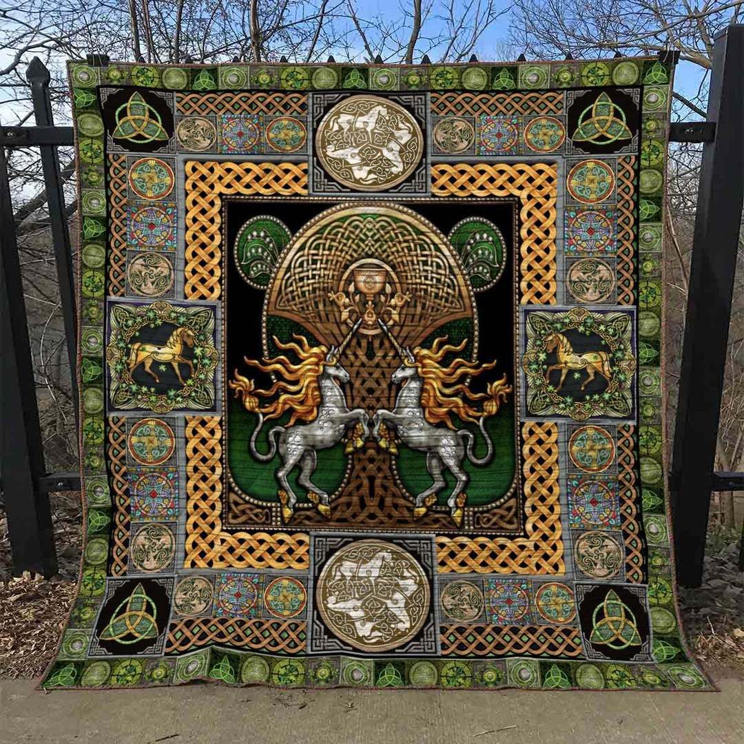 Celtic Unicorn NT210512 Quilt Blanket