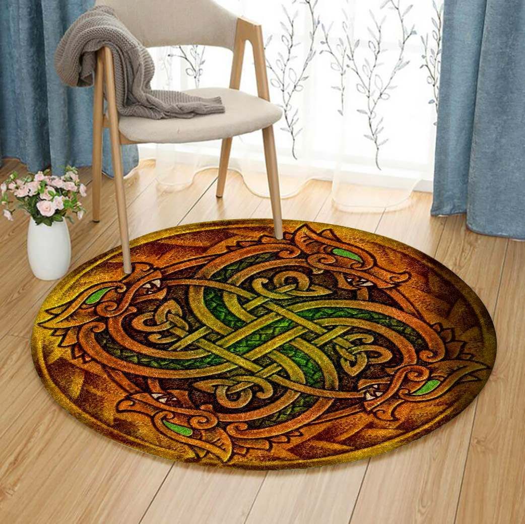 Celtic Viking Round Carpet