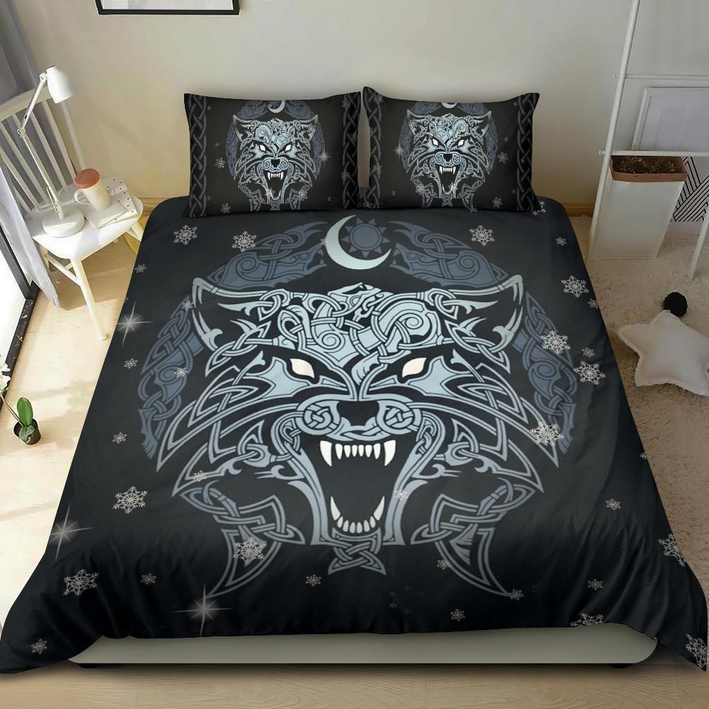 Celtic Wolf Viking Bedding Set