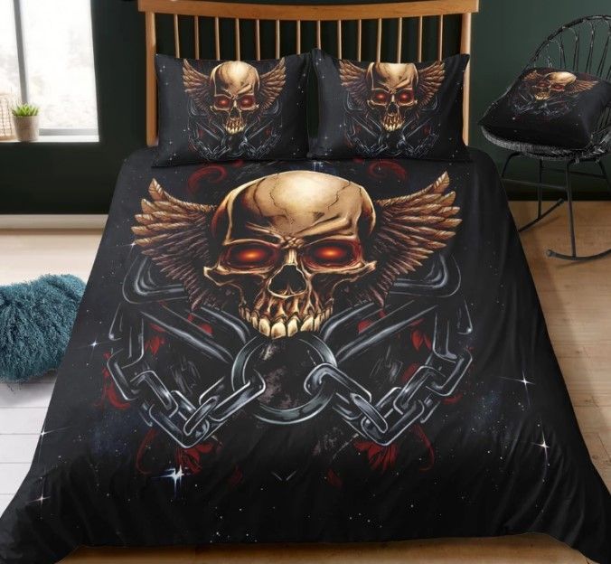 Chain Skull Bedding Set