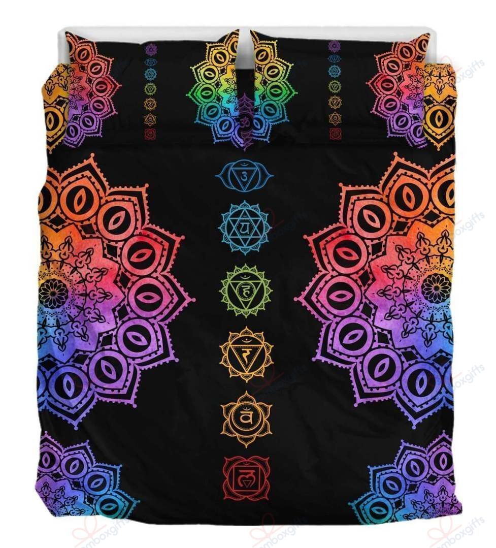 Chakra Black Bedding Set