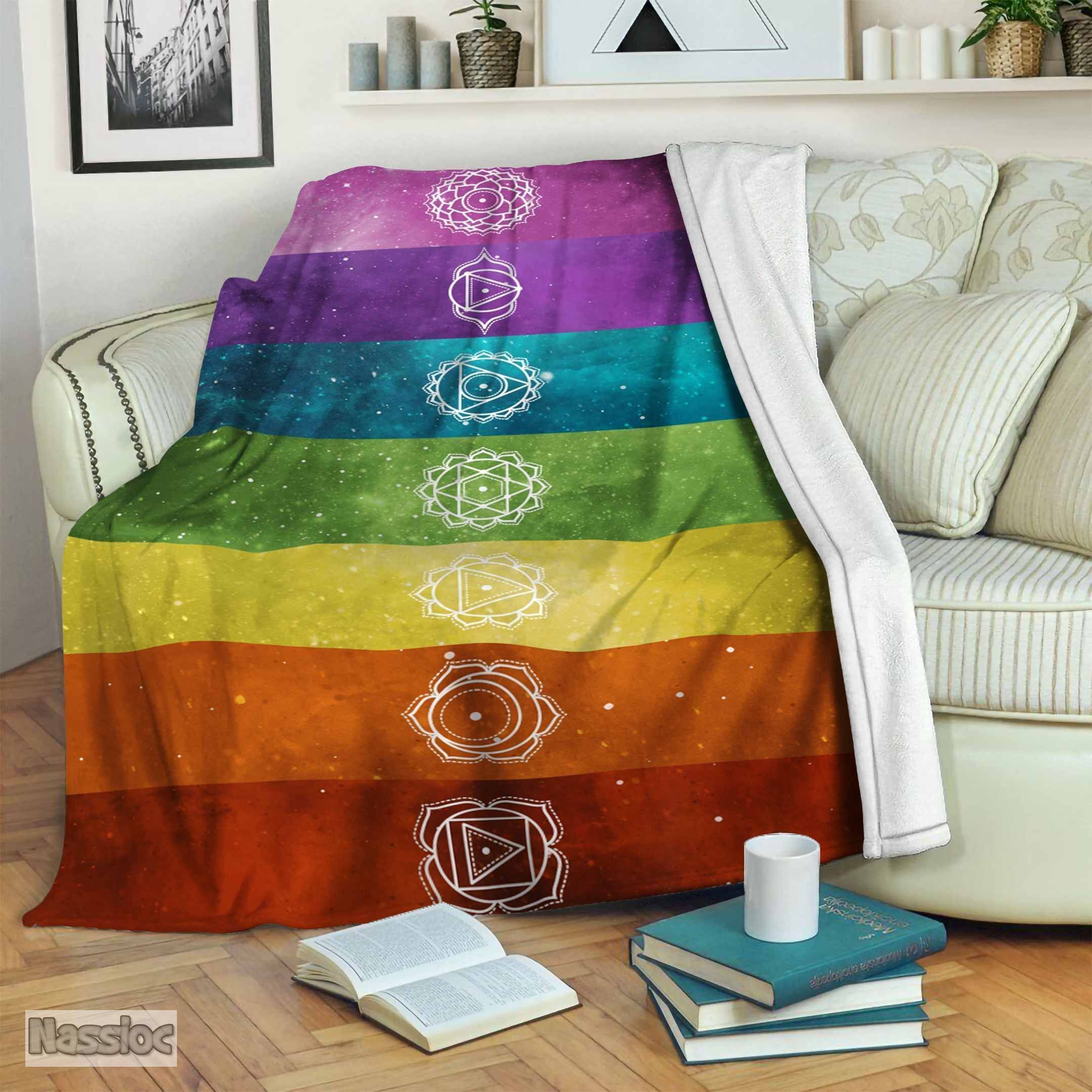 Chakra Fleece Blanket
