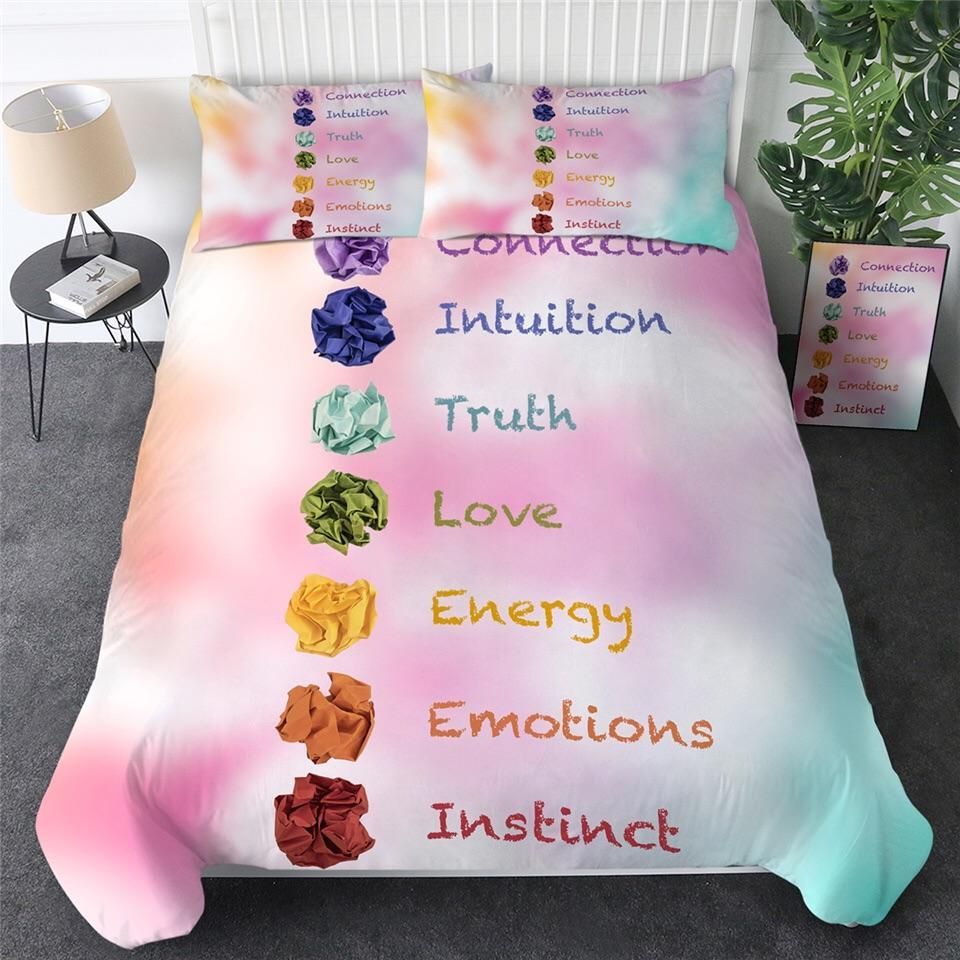 Chakra Names Bedding Set