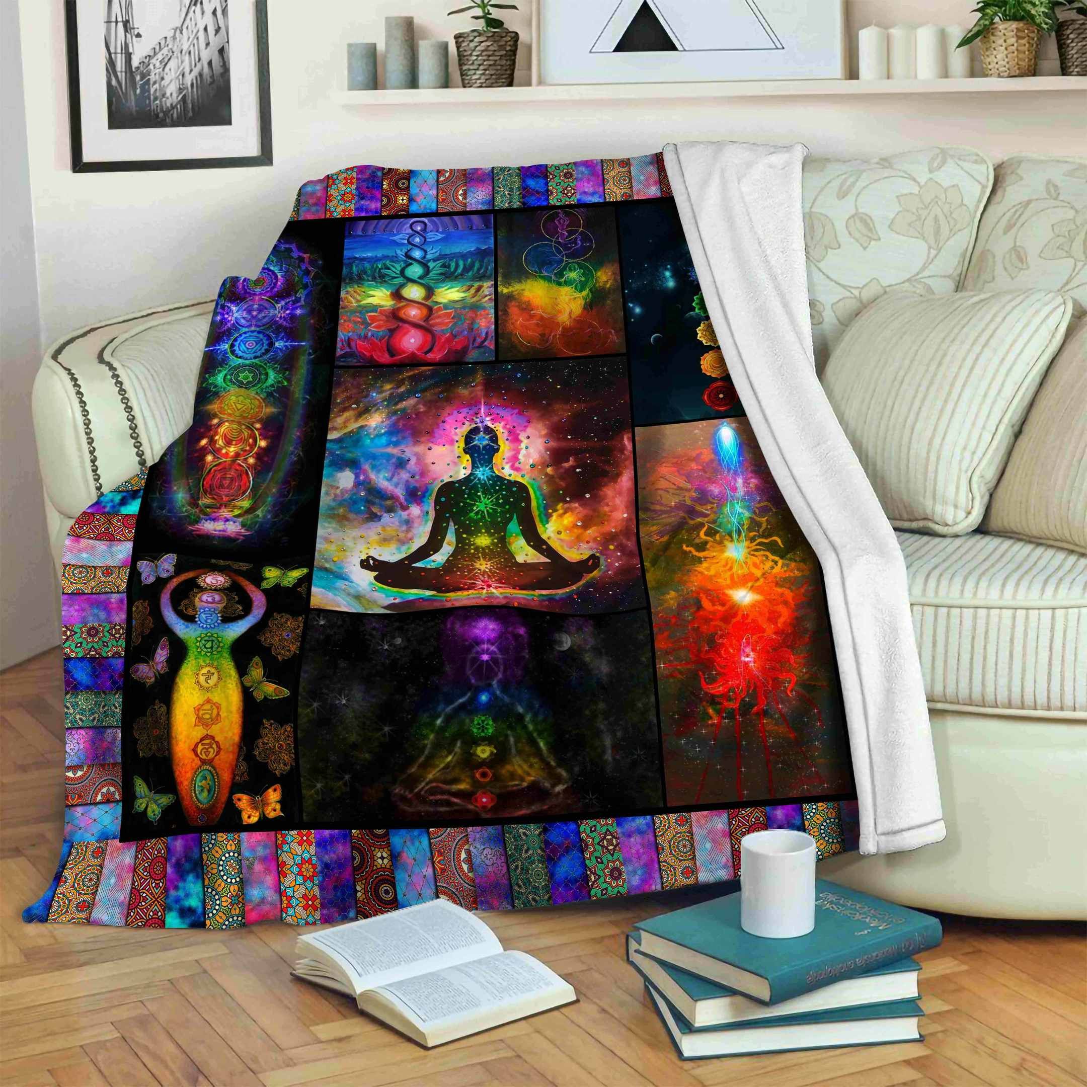 Chakra Fleece Blanket