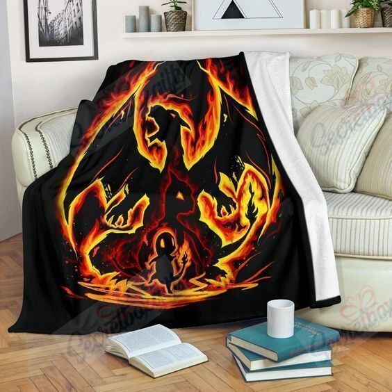 Charizard Fleece Blanket