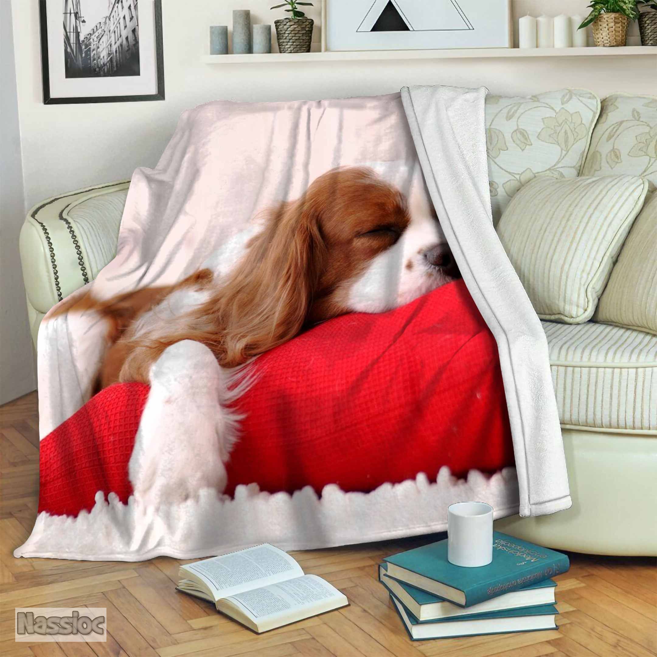 Charles Cavalier Spaniel Fleece Blanket