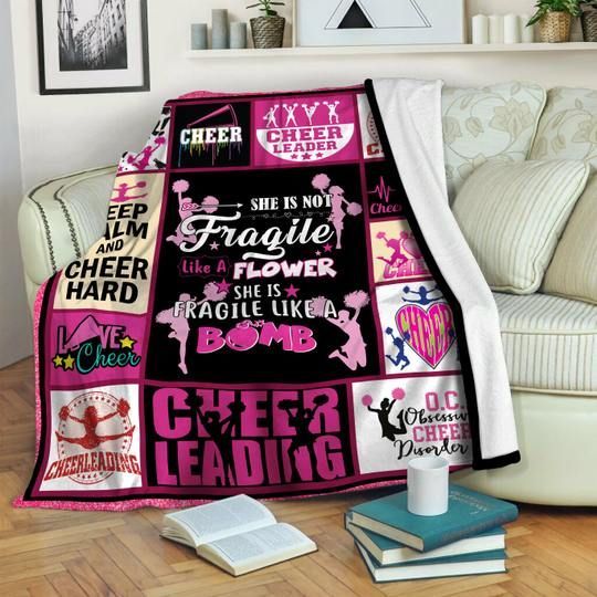 Cheerleading Sherpa Fleece Blanket