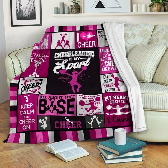 Cheerleading Sherpa Fleece Blanket