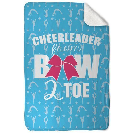 Cheerleading From Bow Toe Sherpa Fleece Blanket