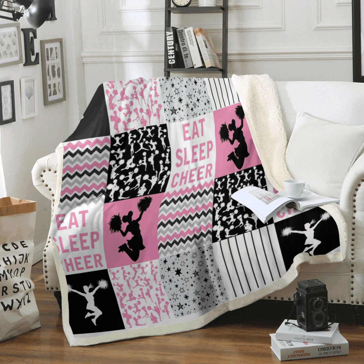 Cheerleading Sherpa Fleece Blanket