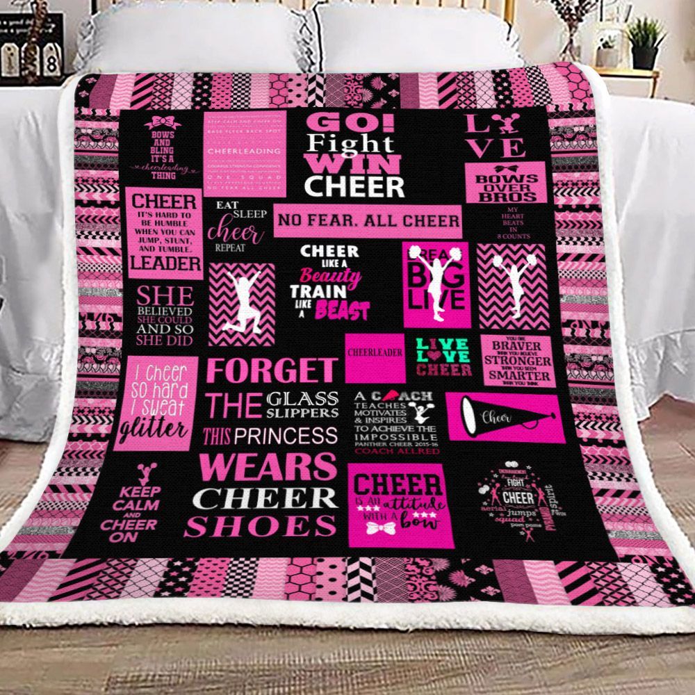 Cheerleading Sherpa Fleece Blanket