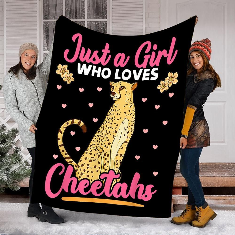 Cheetahs Sherpa Fleece Blanket