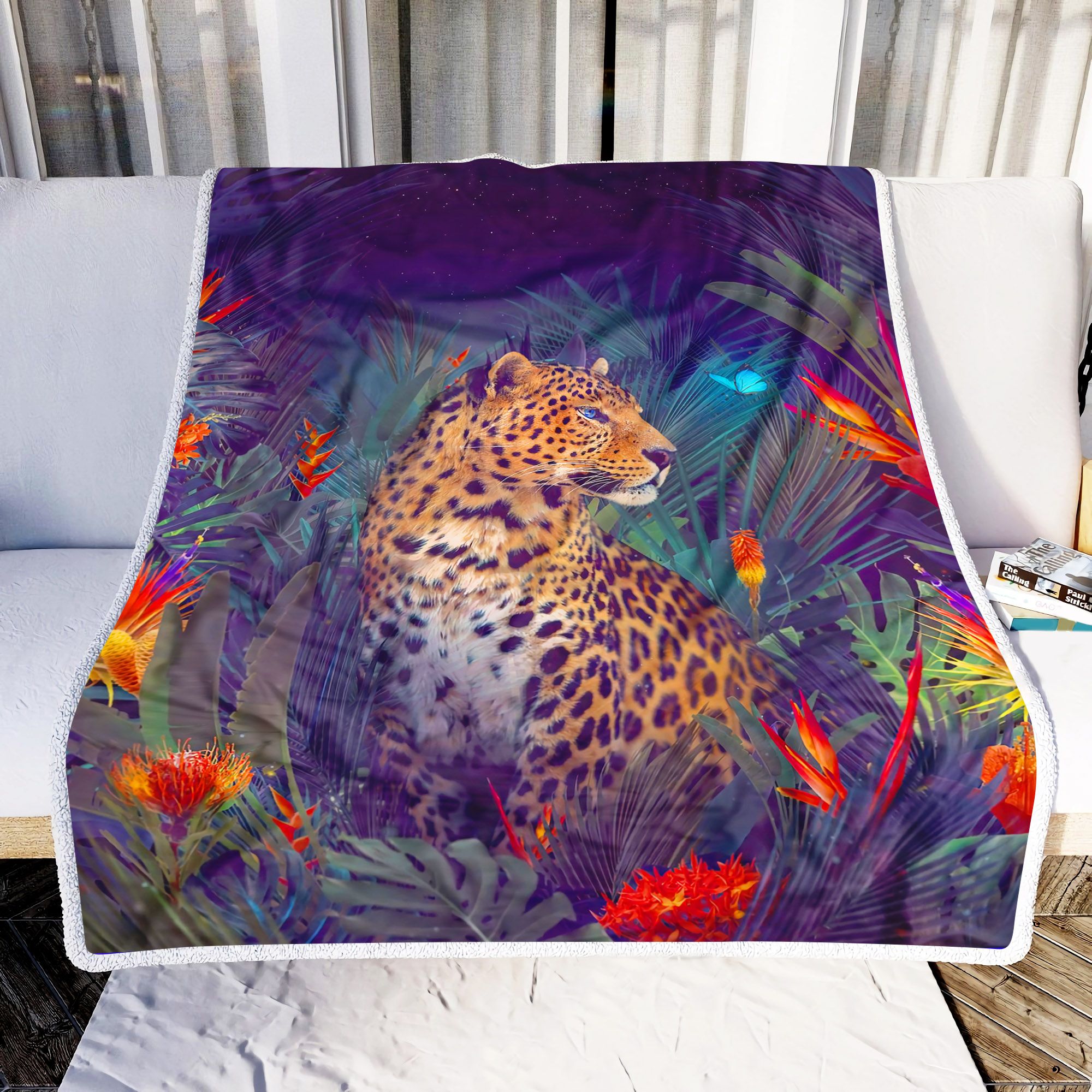 Cheetal Jungle Fleece Blanket