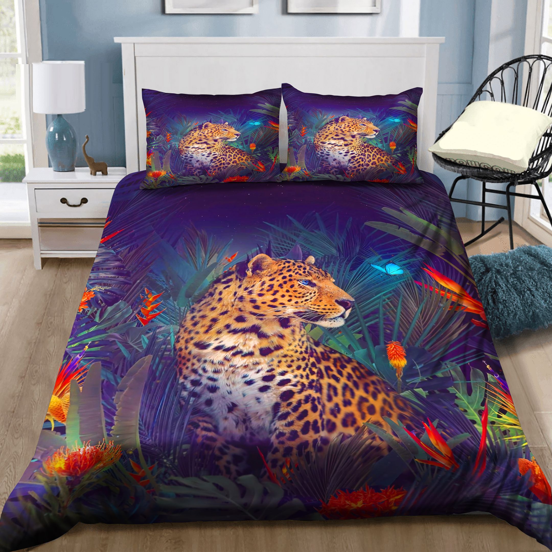 Cheetal Jungle Bedding Set