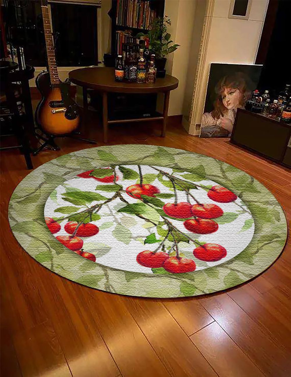 Cherries Round Carpet