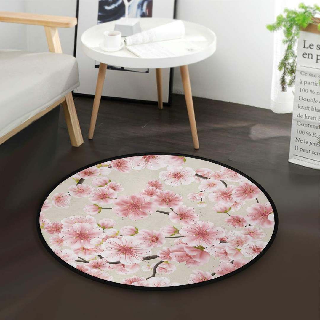 Cherry Round Carpet