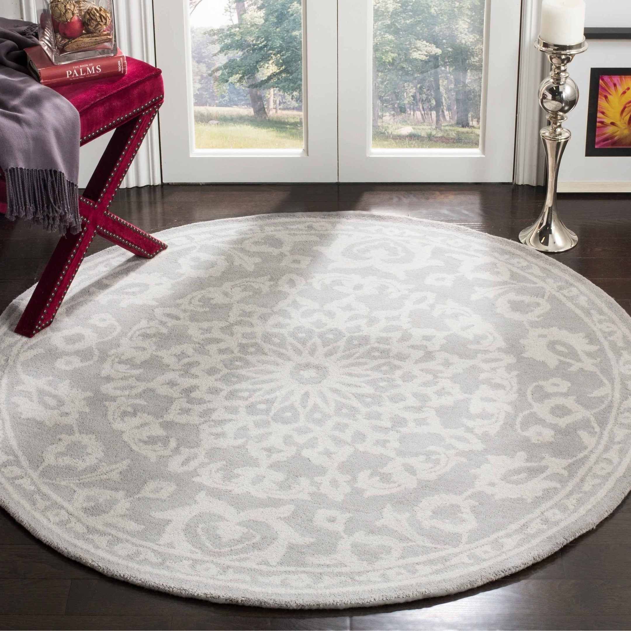 Cherry Flower Round Carpet