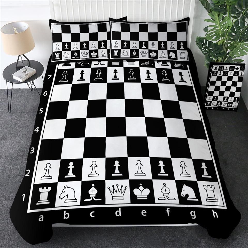 Chess Board Bedding Set