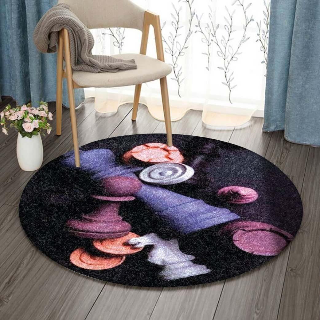 Chess Round Carpet
