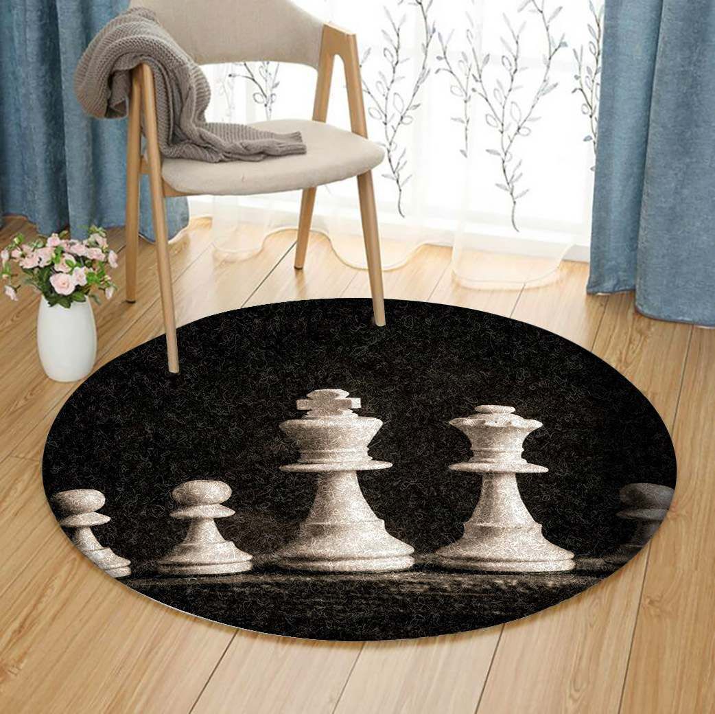 Chess Round Carpet