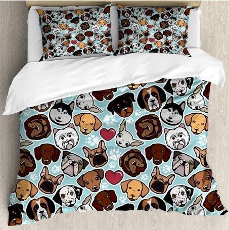 Chibi Dogs Bedding Set