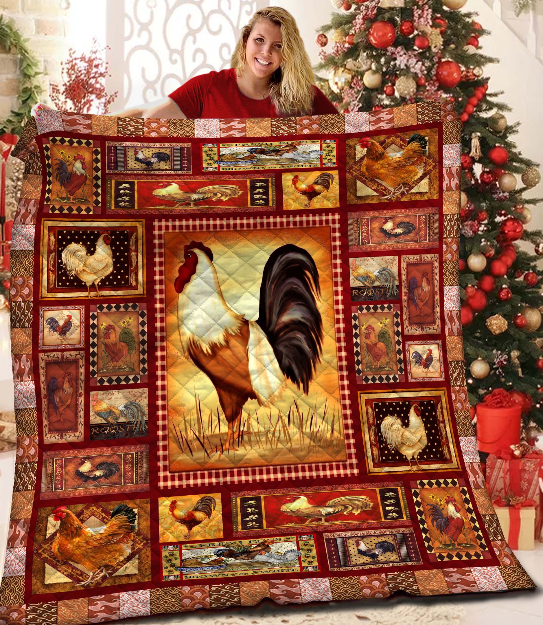 Chicken BBB151072 Quilt Blanket
