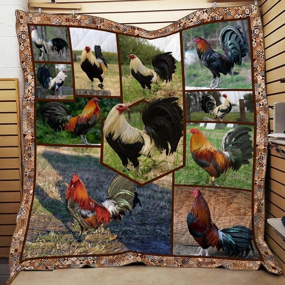Chicken Beauty Of Chicken 2012 Quilt Blanket Christmas Christmas Gifts Merry Christmas Holiday Gifts Gift Dhc03011199Dd