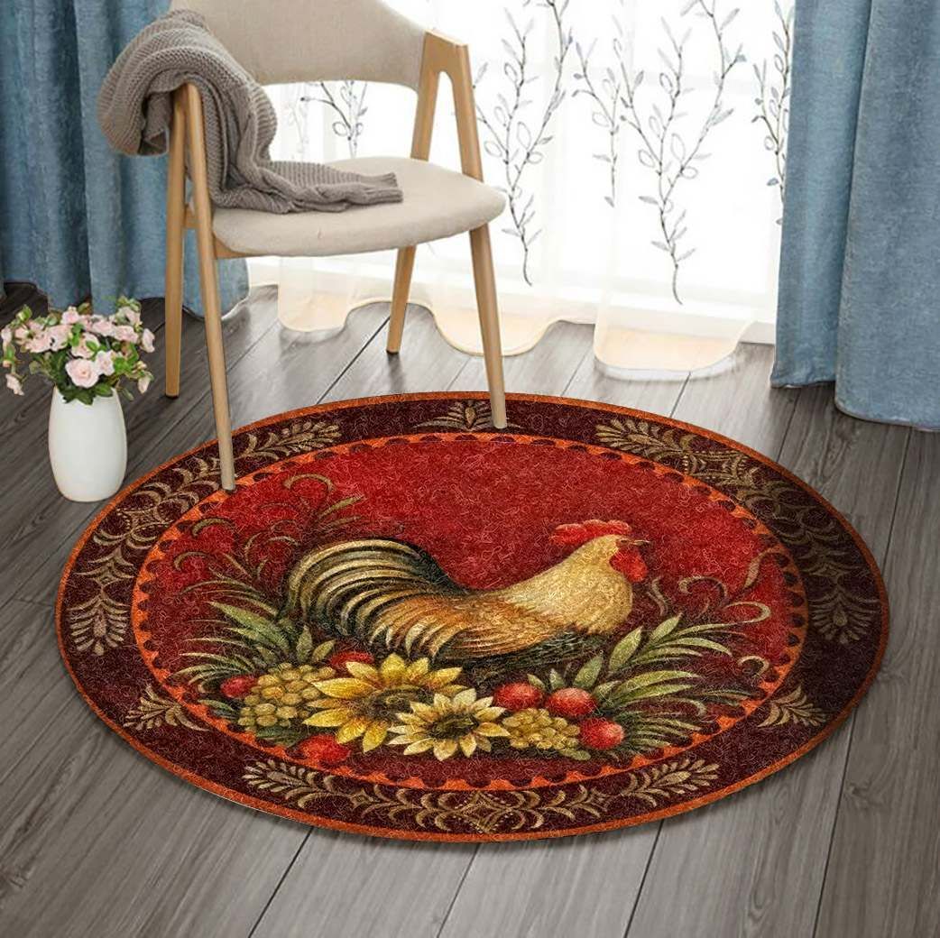Chicken Round Carpet