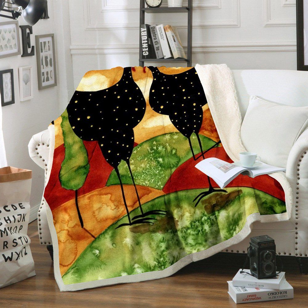 Chicken Sherpa Fleece Blanket