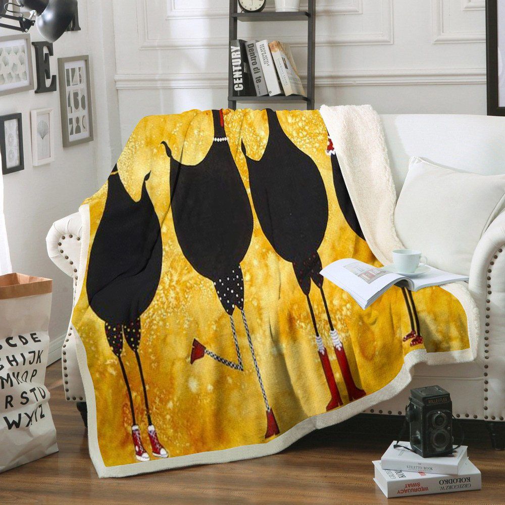 Chicken Sherpa Fleece Blanket