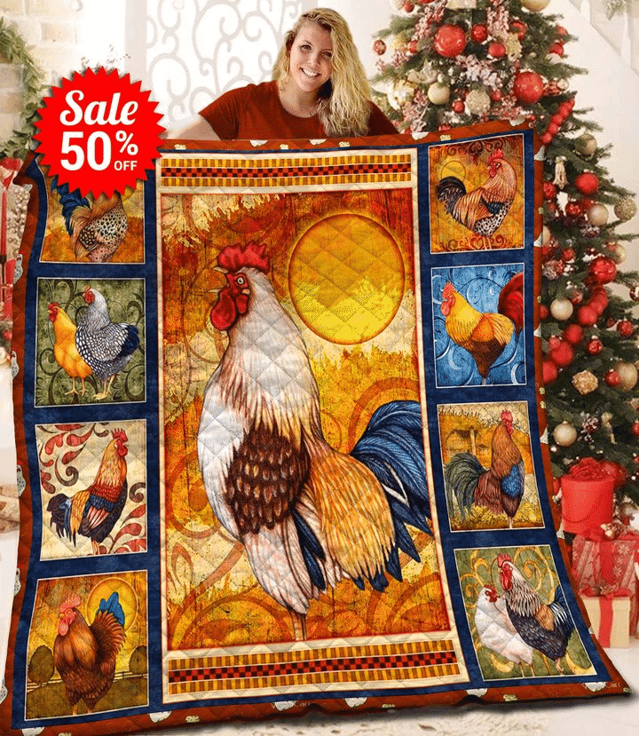 Chicken Chickens Bring Joys Quilt Blanket Dhc04011642Dd