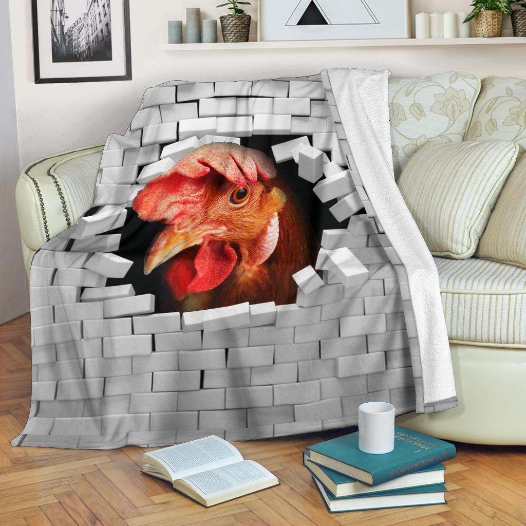 Chicken Sherpa Fleece Blanket