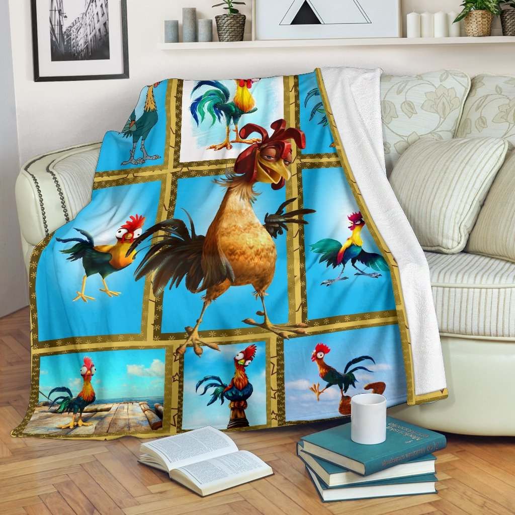 Chicken Sherpa Fleece Blanket