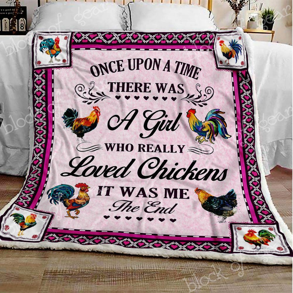 Chicken Sherpa Fleece Blanket