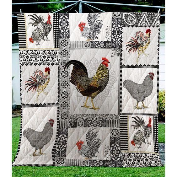 Chicken CLA0710236Q Quilt Blanket