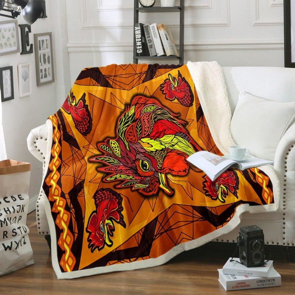 Chicken Sherpa Fleece Blanket