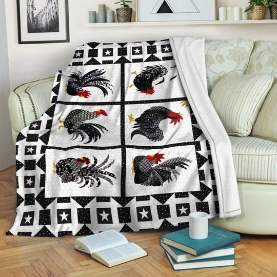 Chicken Sherpa Fleece Blanket