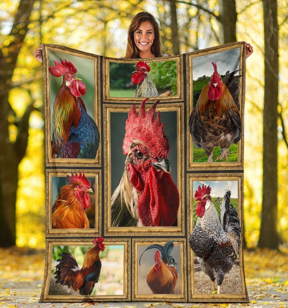 Chicken Sherpa Fleece Blanket