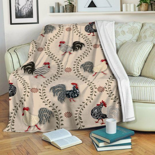 Chicken Sherpa Fleece Blanket