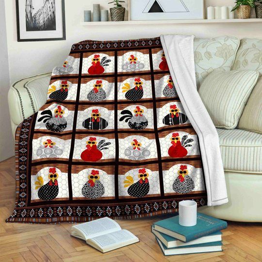 Chicken Sherpa Fleece Blanket