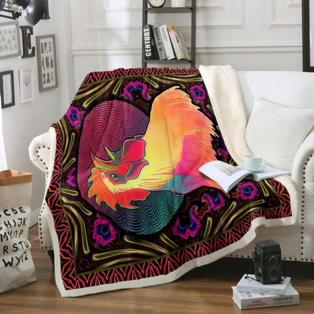 Chicken Sherpa Fleece Blanket