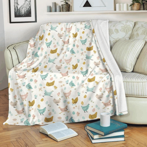 Chicken Sherpa Fleece Blanket