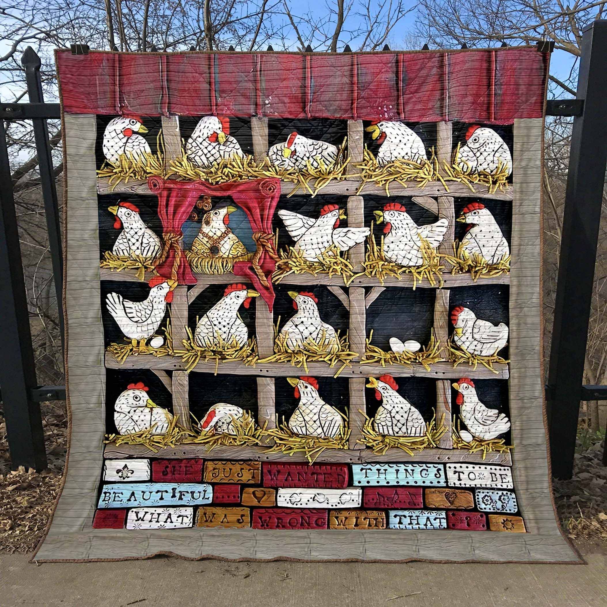 Chicken CLT250610 Quilt Blanket