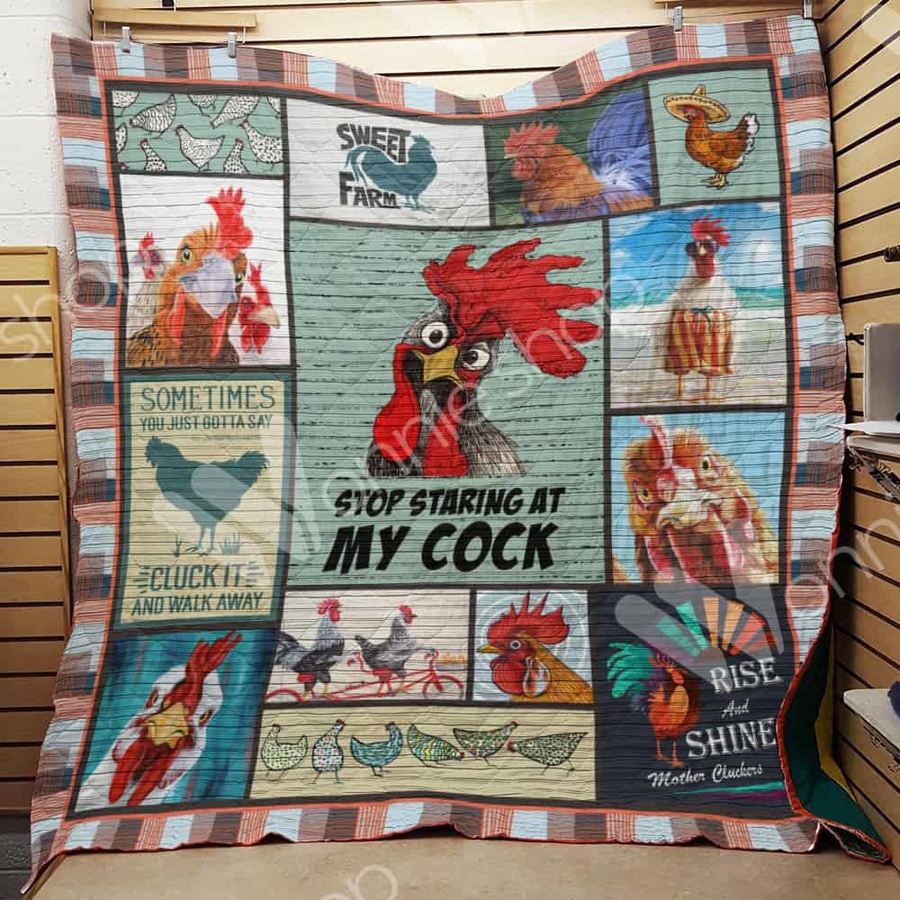 Chicken Cock Quilt Blanket DHC3112484TD