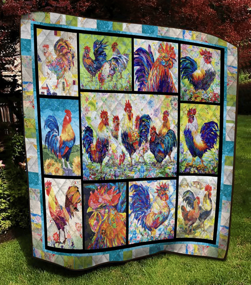 Chicken Color Chicken Bl Quilt Blanket DHC020120673TD