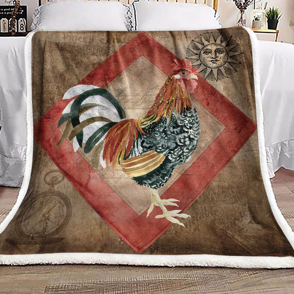 Chicken Sherpa Fleece Blanket